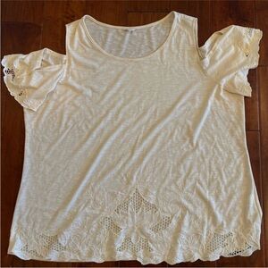 Lace Cold Shoulder Top
